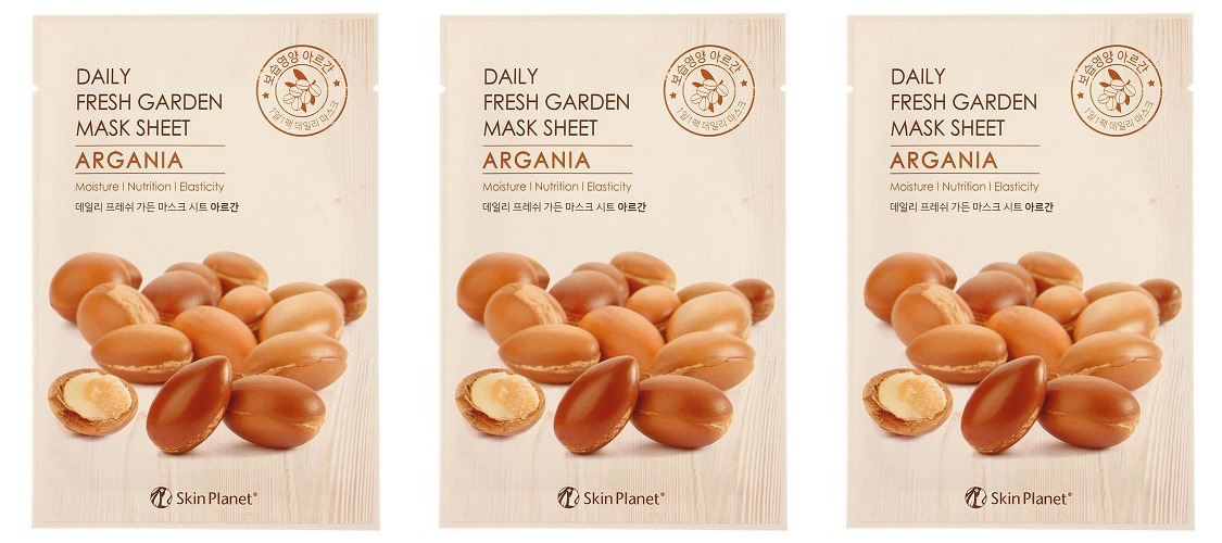 

Маска Mijin тканевая для лица Skin Planet Daily Fresh Garden Mask Sheet ARGANIA 25г 3шт