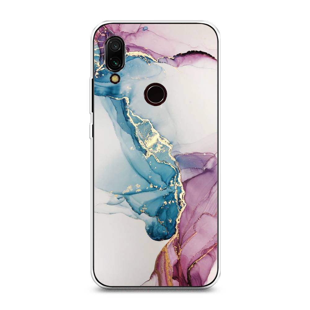 

Чехол на Xiaomi Redmi 7 "Розовые разводы рисунок", 35050-3
