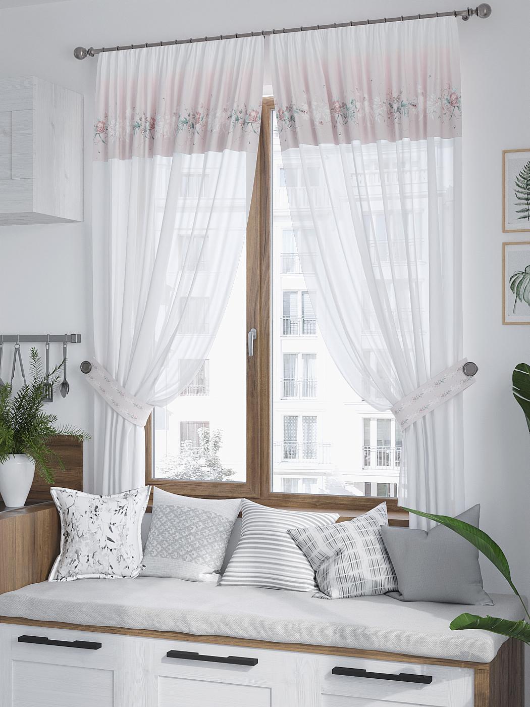 

Комплекты штор AT HOME Митарнис высота 180 см, ширина 150 см, Белый, 529186