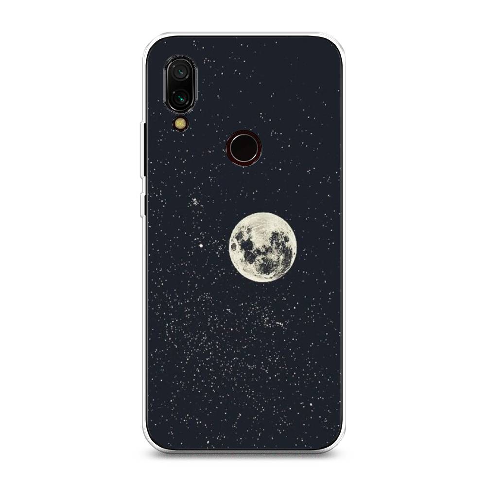 

Чехол на Xiaomi Redmi 7 "Полнолуние", Красный, 35050-2