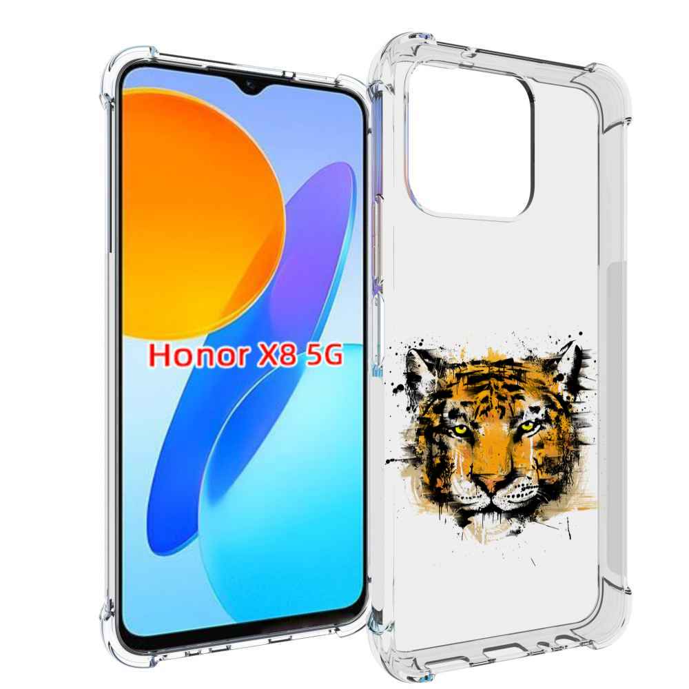 

Чехол MyPads тигруля для Honor X8 5G, Прозрачный, Tocco