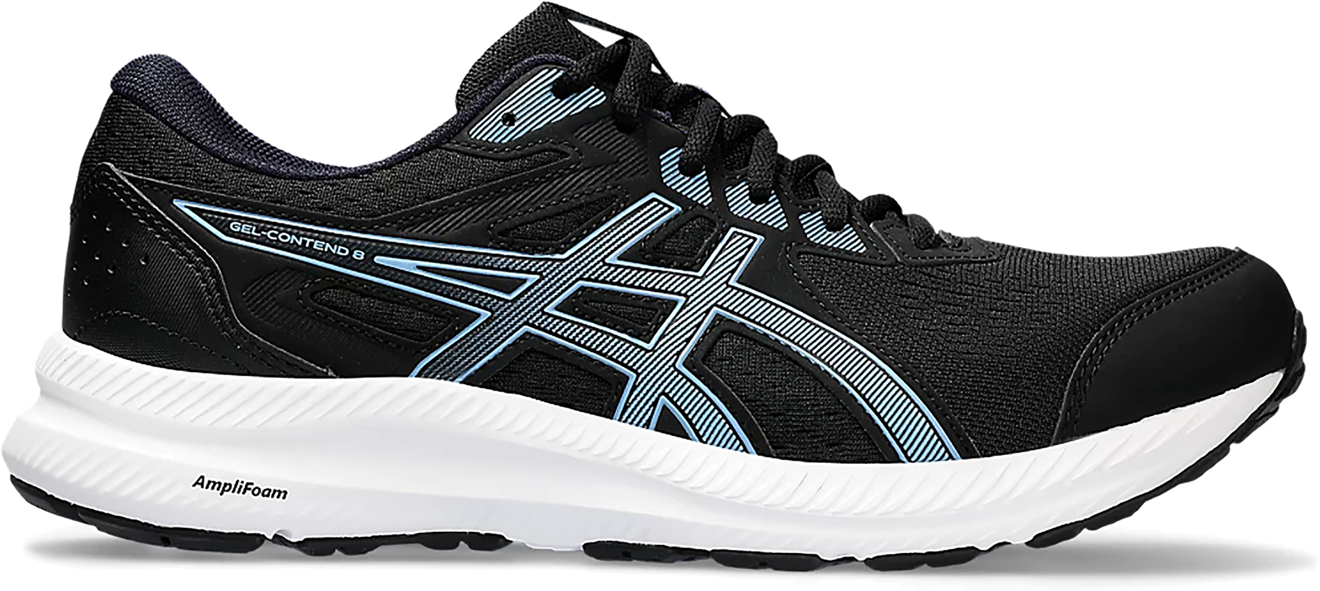 

Кроссовки мужские Asics GEL-CONTEND 8 черные 8,5 US, Черный, GEL-CONTEND 8