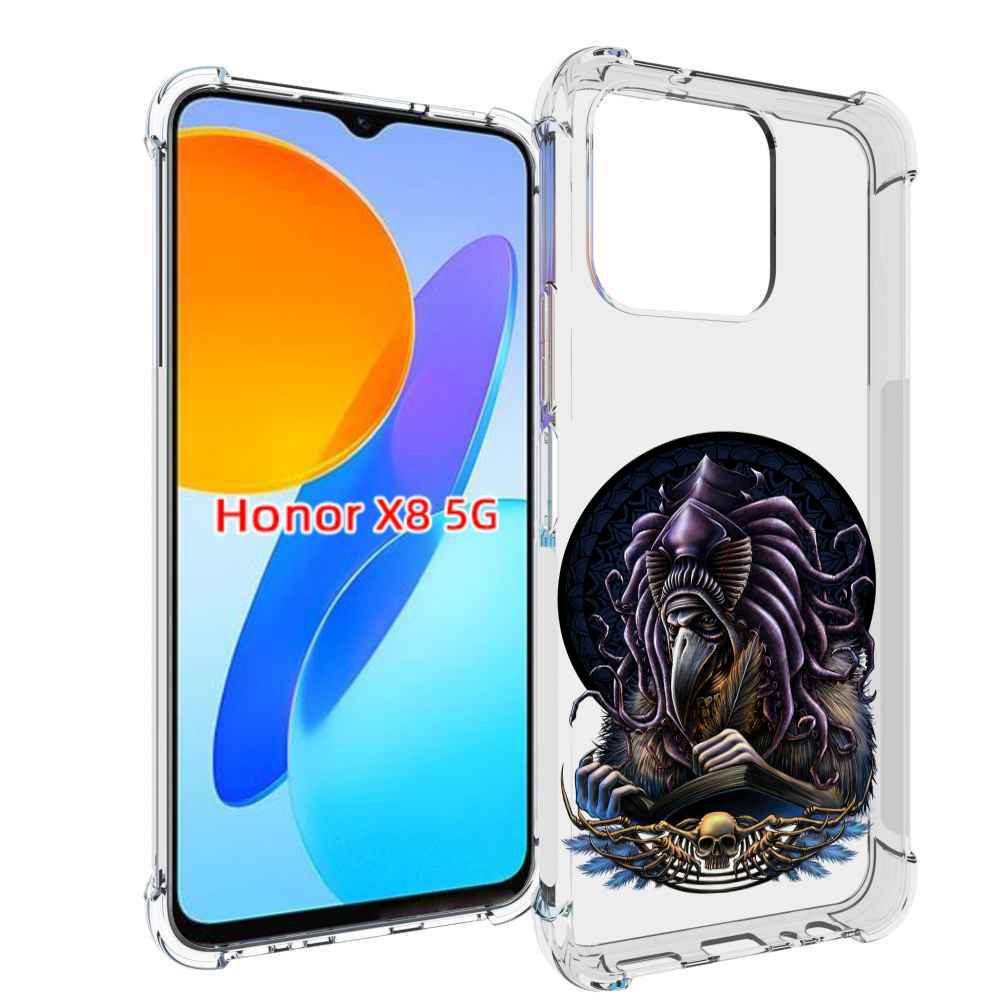 

Чехол MyPads умный ворон для Honor X8 5G, Прозрачный, Tocco