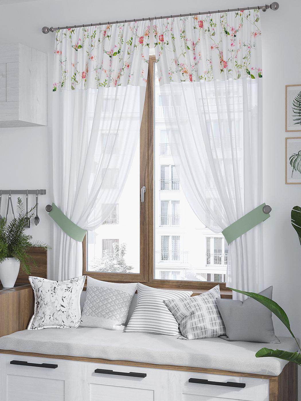 

Комплекты штор AT HOME Манвилос высота 180 см, ширина 150 см, Белый, 529233