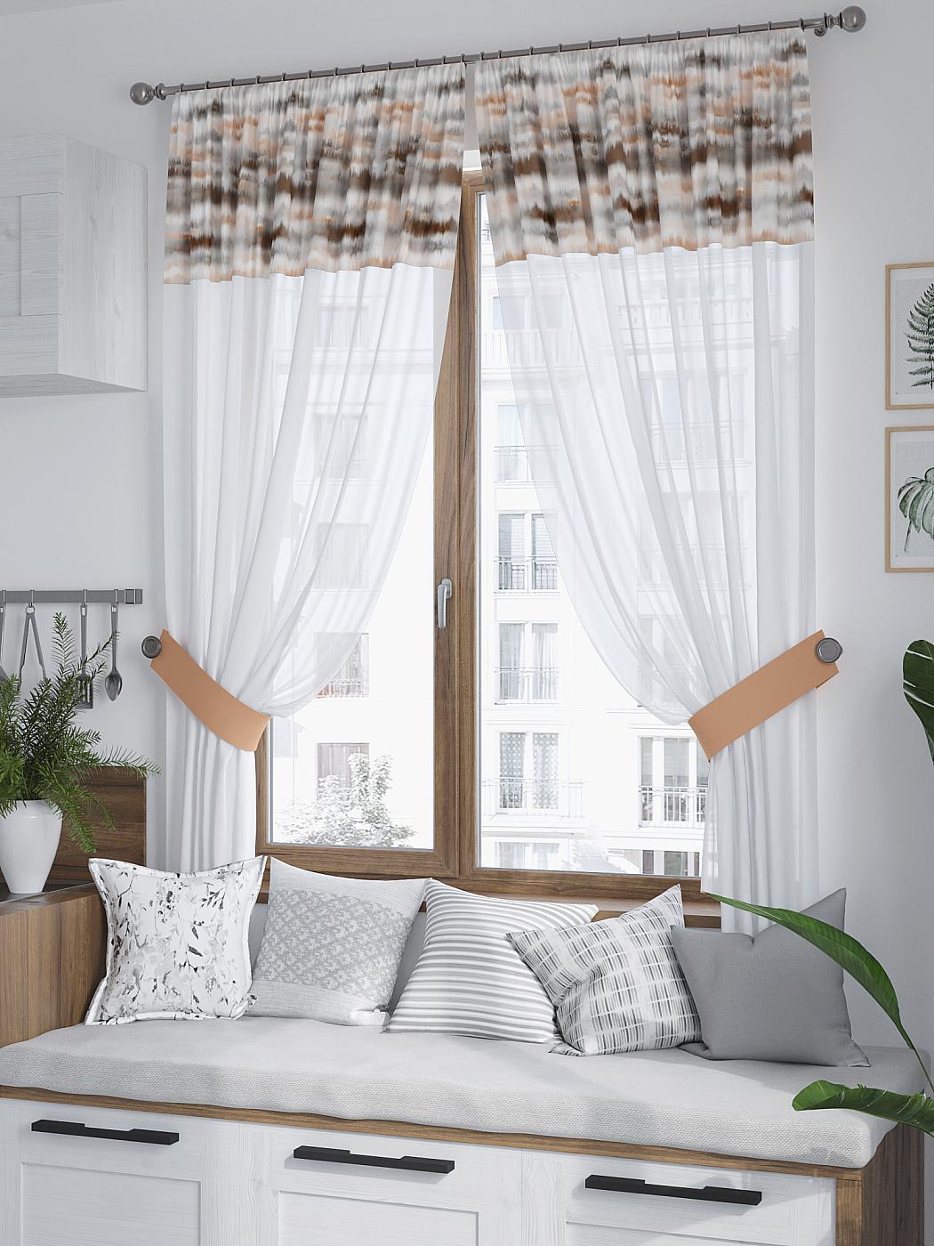 

Комплекты штор AT HOME Самирсон высота 180 см, ширина 150 см, Белый, 529245