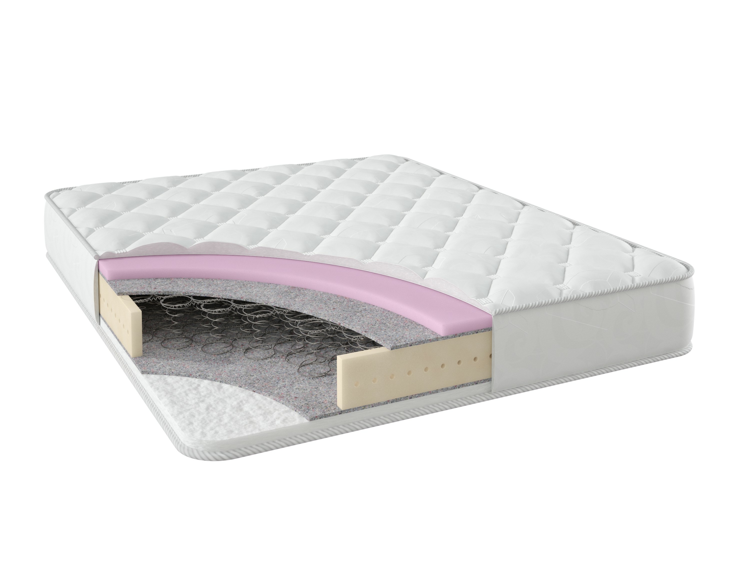 

Матрас Stories Эконом Варио Боннель 190х200, Бежевый;белый;серый;серебристый, Варио Боннель