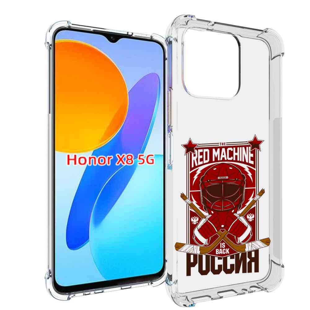 

Чехол MyPads хоккей россия для Honor X8 5G, Прозрачный, Tocco