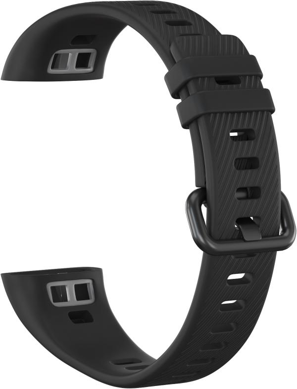 

Ремешок силиконовый GSMIN Silicone 3 для фитнес браслета Honor Band 4 (Черный)