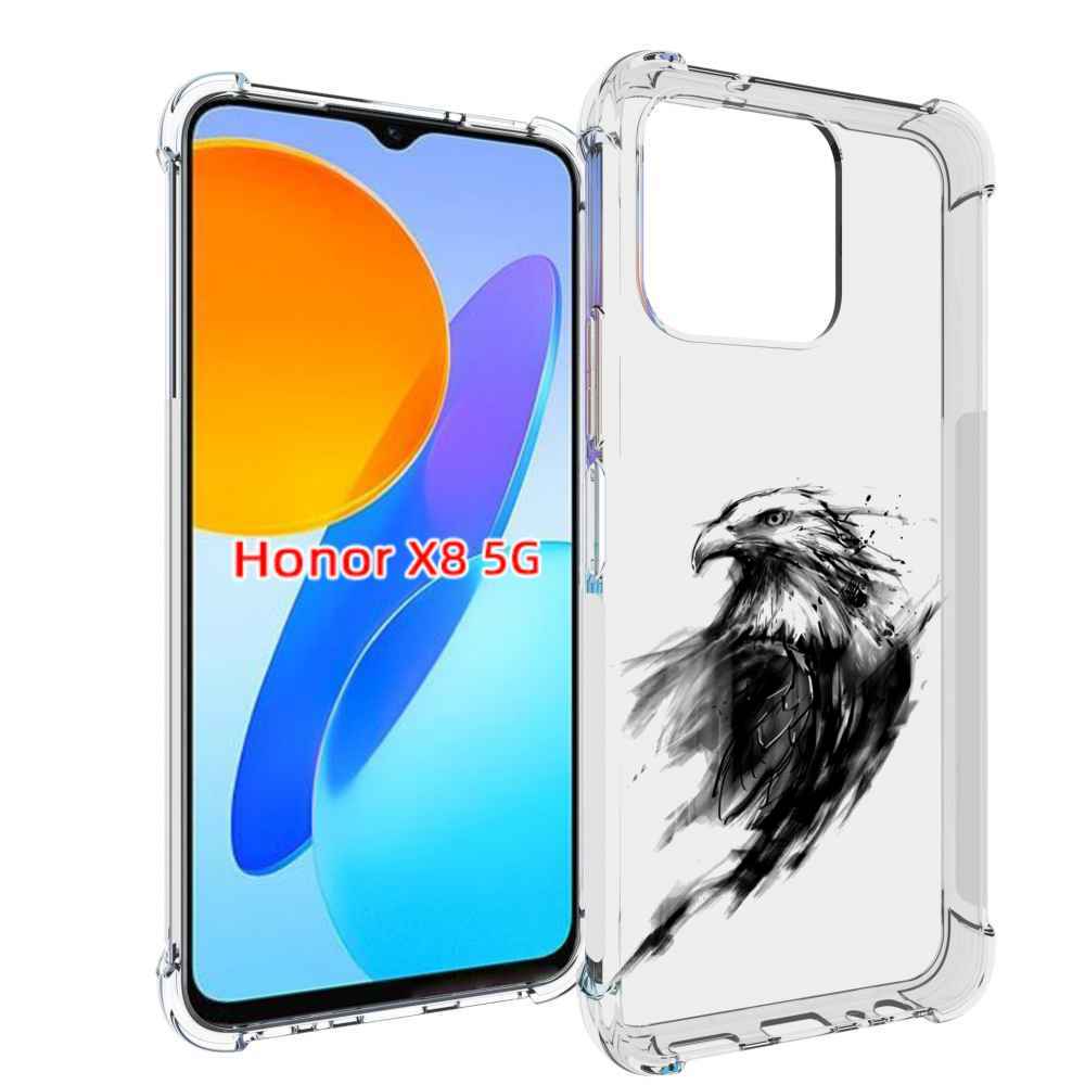 

Чехол MyPads чб птица для Honor X8 5G, Прозрачный, Tocco