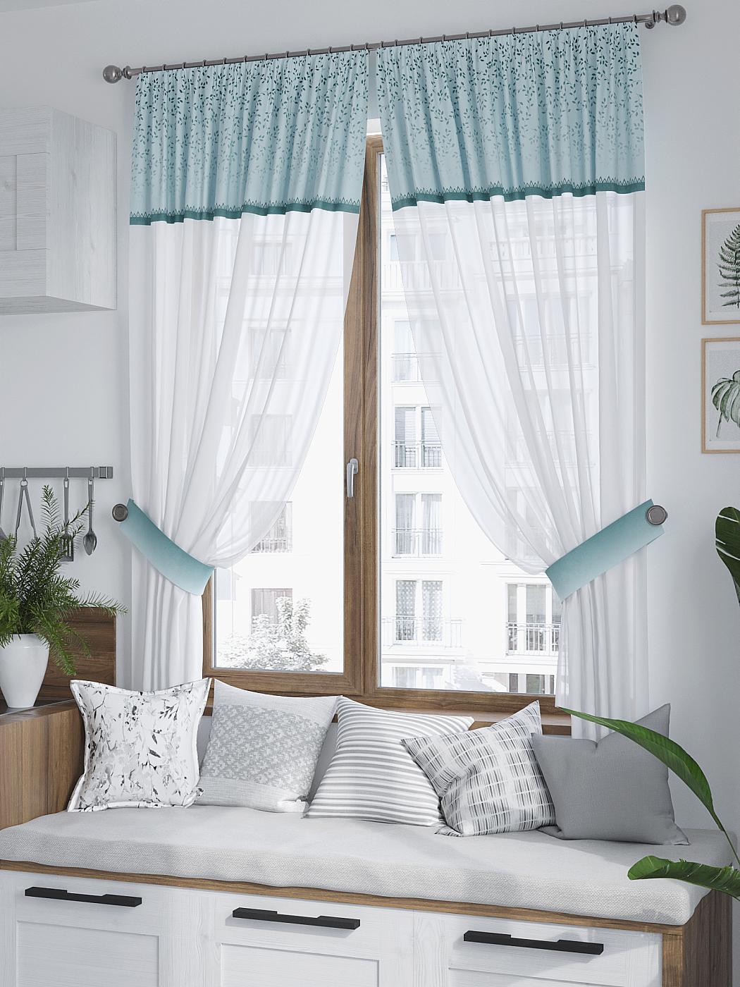 

Комплекты штор AT HOME Митенрис высота 180 см, ширина 150 см, Белый, 529284