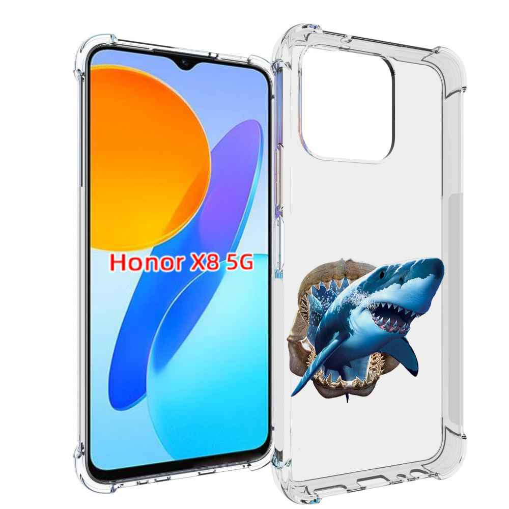 

Чехол MyPads челюсти для Honor X8 5G, Прозрачный, Tocco