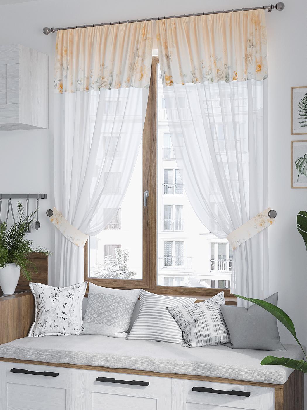 

Комплекты штор AT HOME Кенлимок высота 180 см, ширина 150 см, Белый, 529314