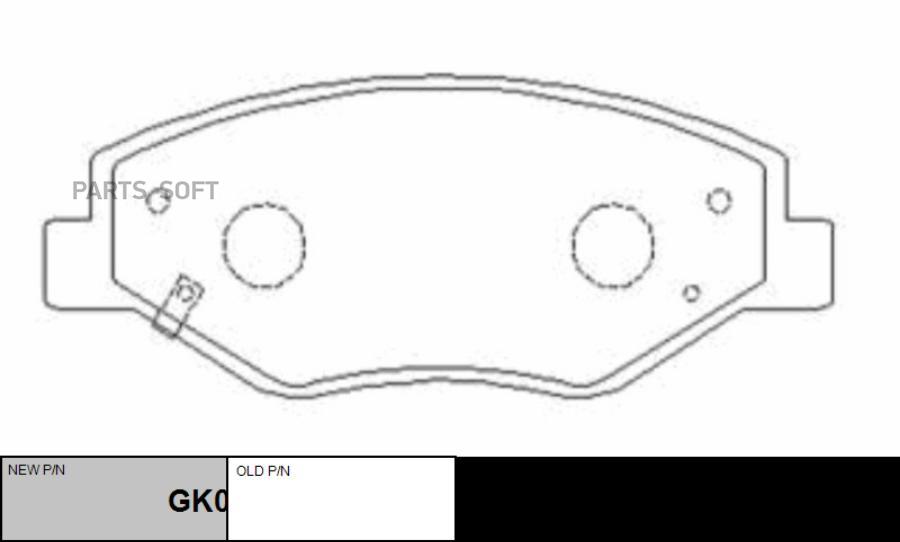 

Тормозные колодки Ctr gk0402