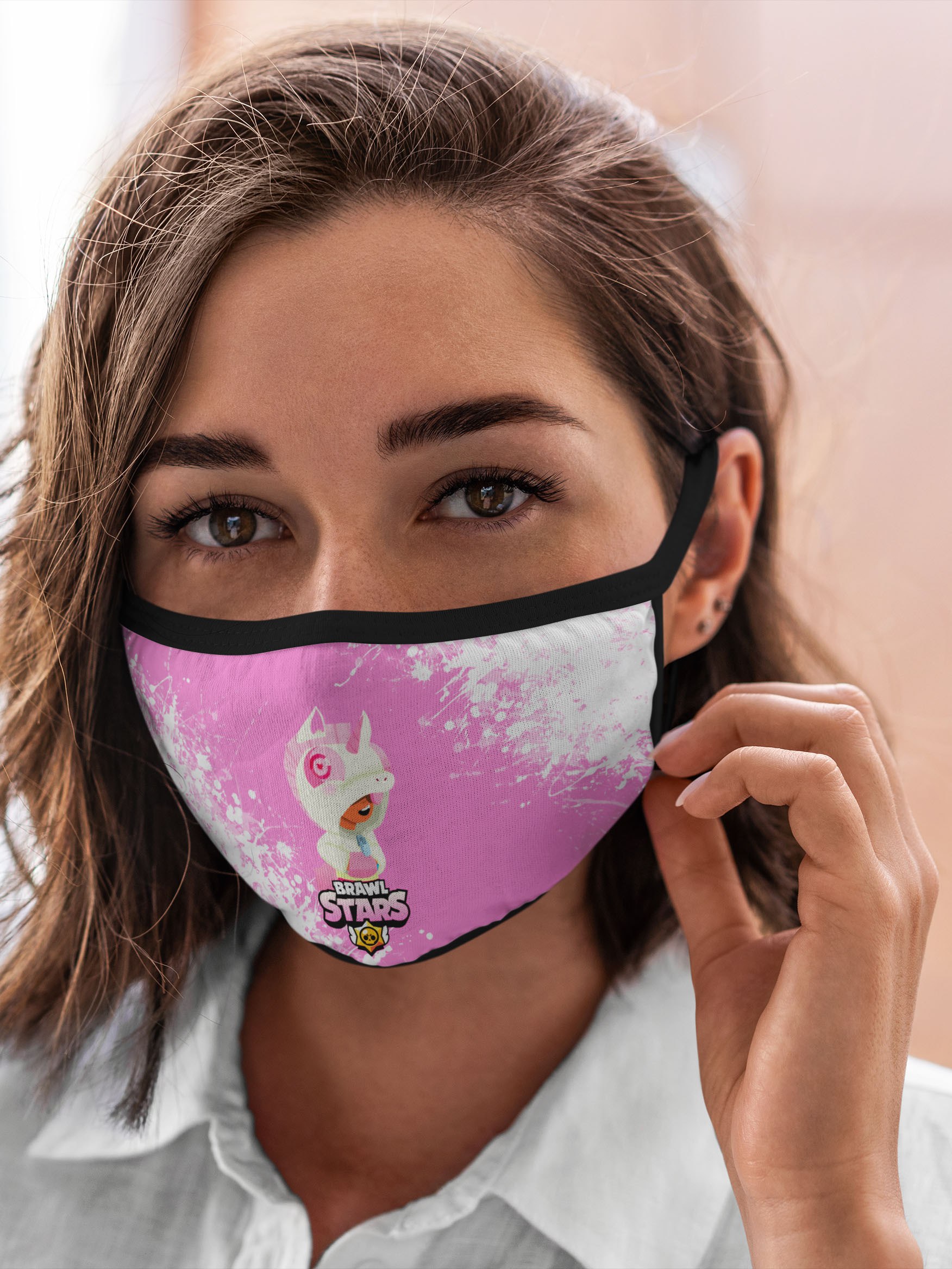 

Многоразовая маска унисекс Burnettie Brawl Stars Leon Unicorn., Разноцветный, Brawl Stars Leon Unicorn.
