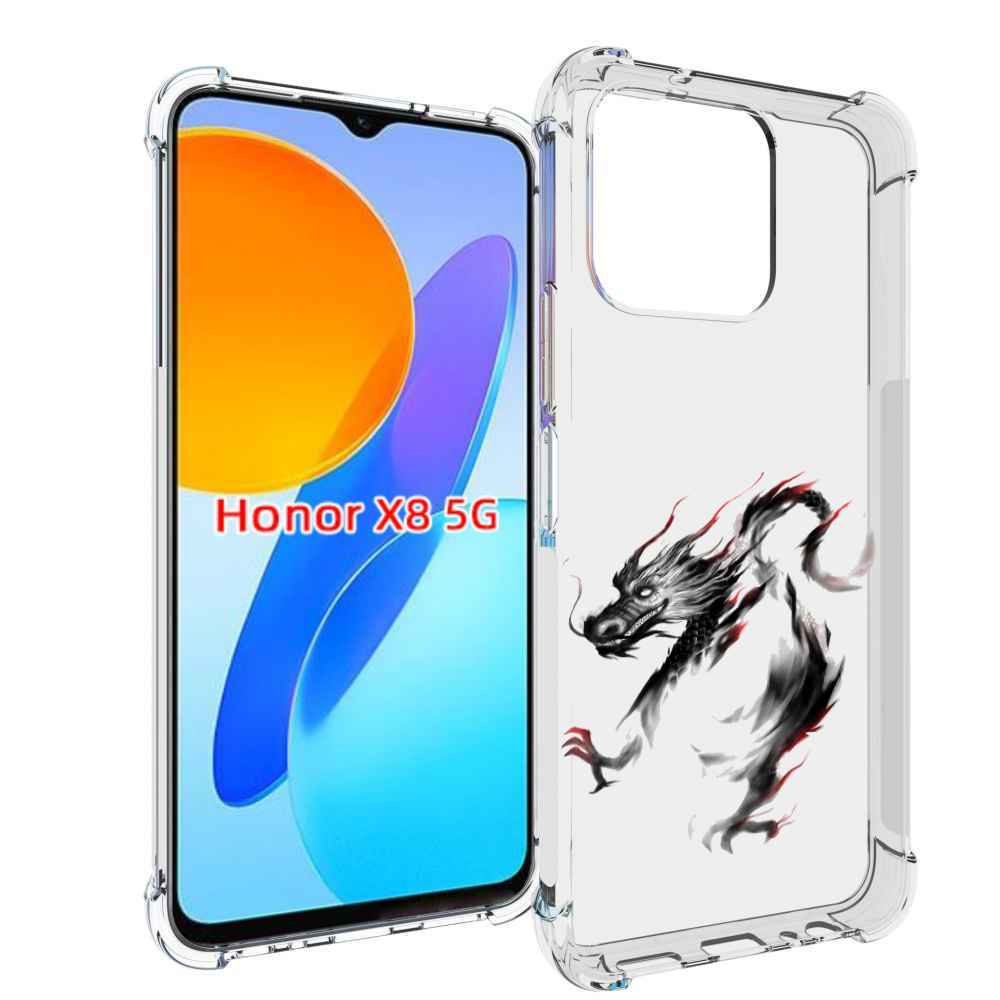 

Чехол MyPads черный дракон для Honor X8 5G, Прозрачный, Tocco
