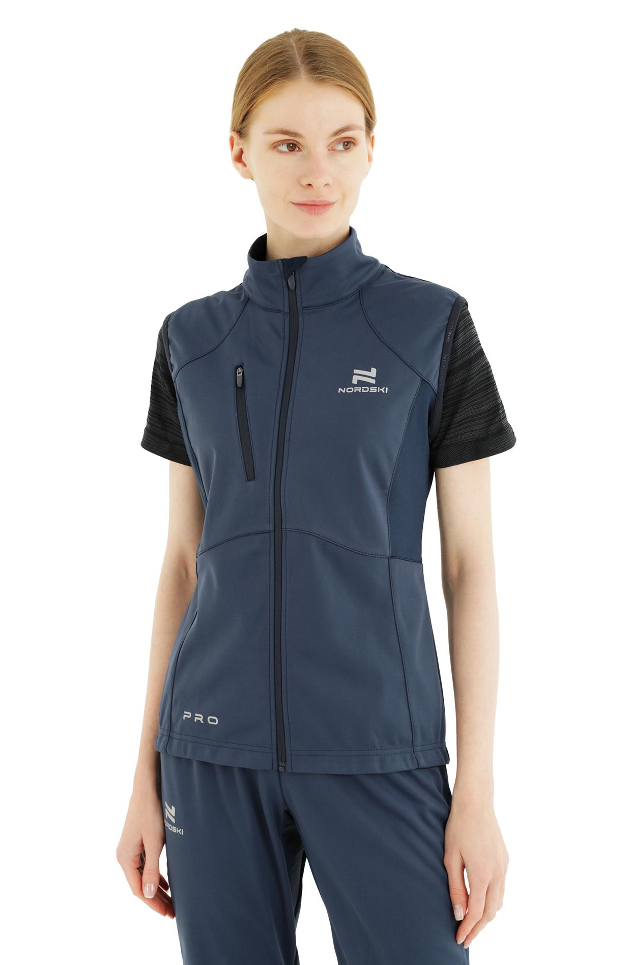 

Утепленный жилет женский NordSki Pro W синий 2XL, Pro W