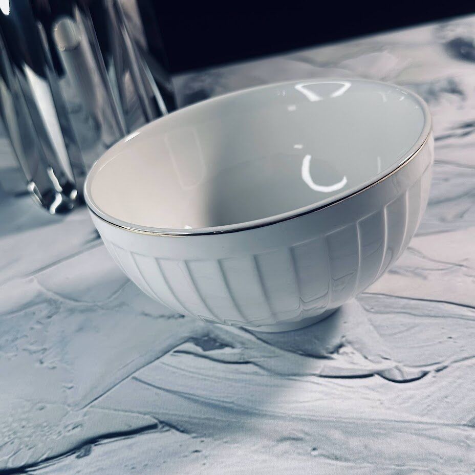 

Набор 6 штук Салатник Lenardi Marzipan grey 14см, фарфор
