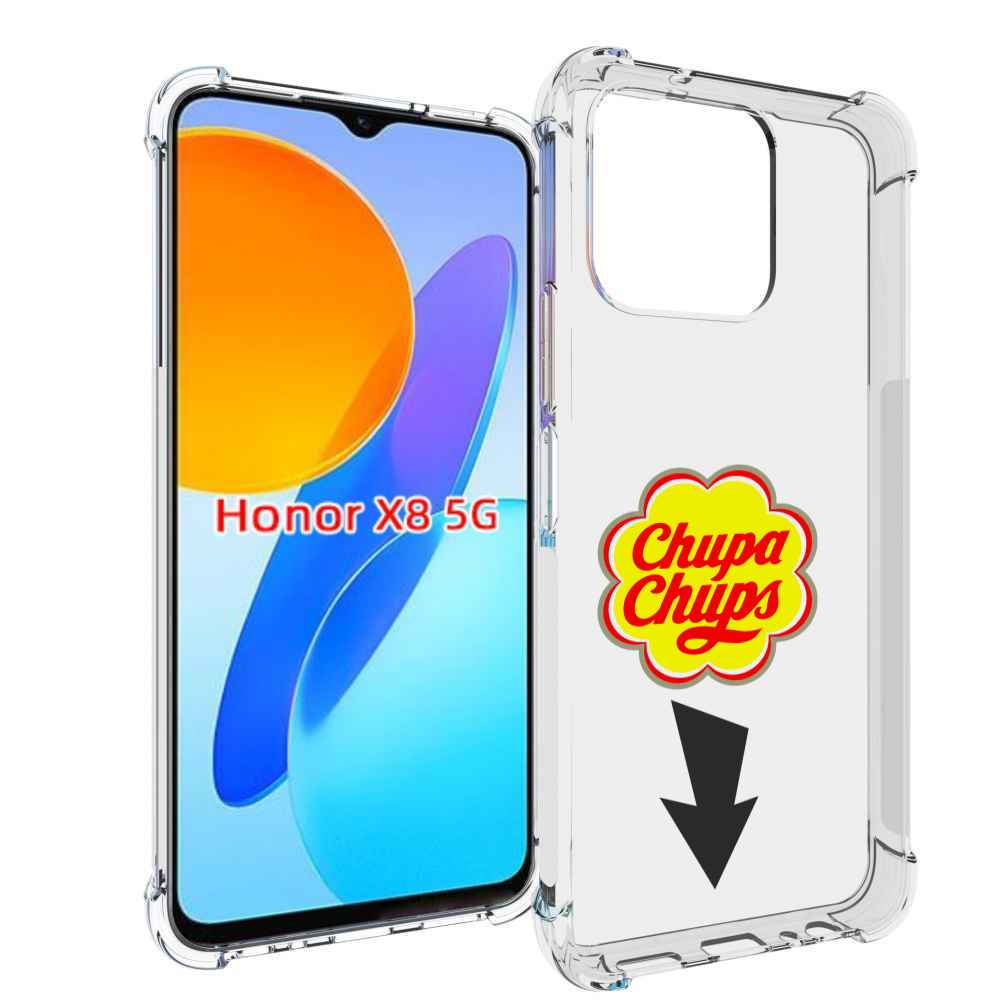 

Чехол MyPads чупа чупс для Honor X8 5G, Прозрачный, Tocco