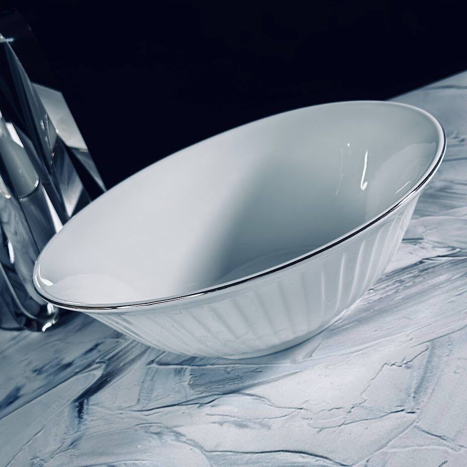 

Салатник Lenardi Marzipan grey 23см, фарфор