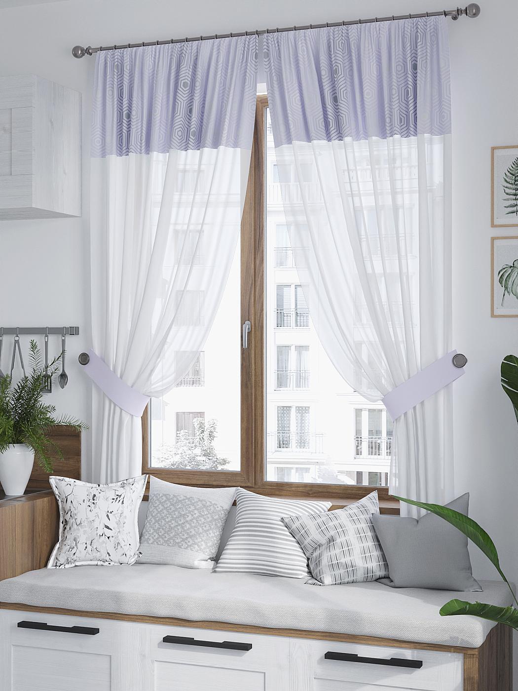 

Комплекты штор AT HOME Некшерис высота 180 см, ширина 150 см, Белый, 529318