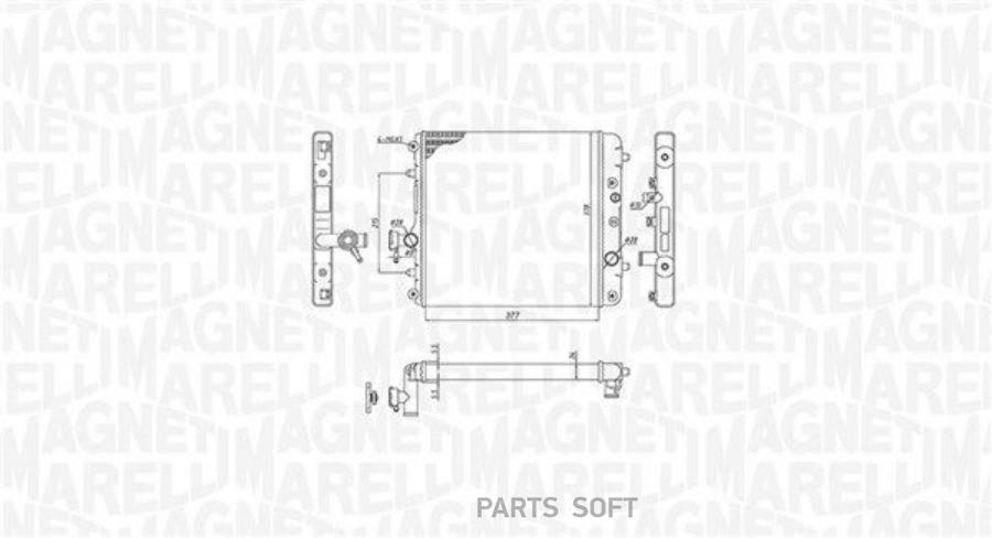 

Радиатор [375X377,5] Magneti Marelli 350213193100