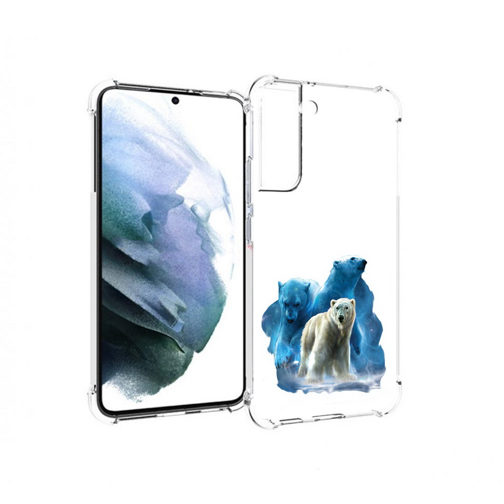

Чехол MyPads Tocco для Samsung Galaxy S22 Plus полярный медведь (PT226933.535.549), Прозрачный, Tocco
