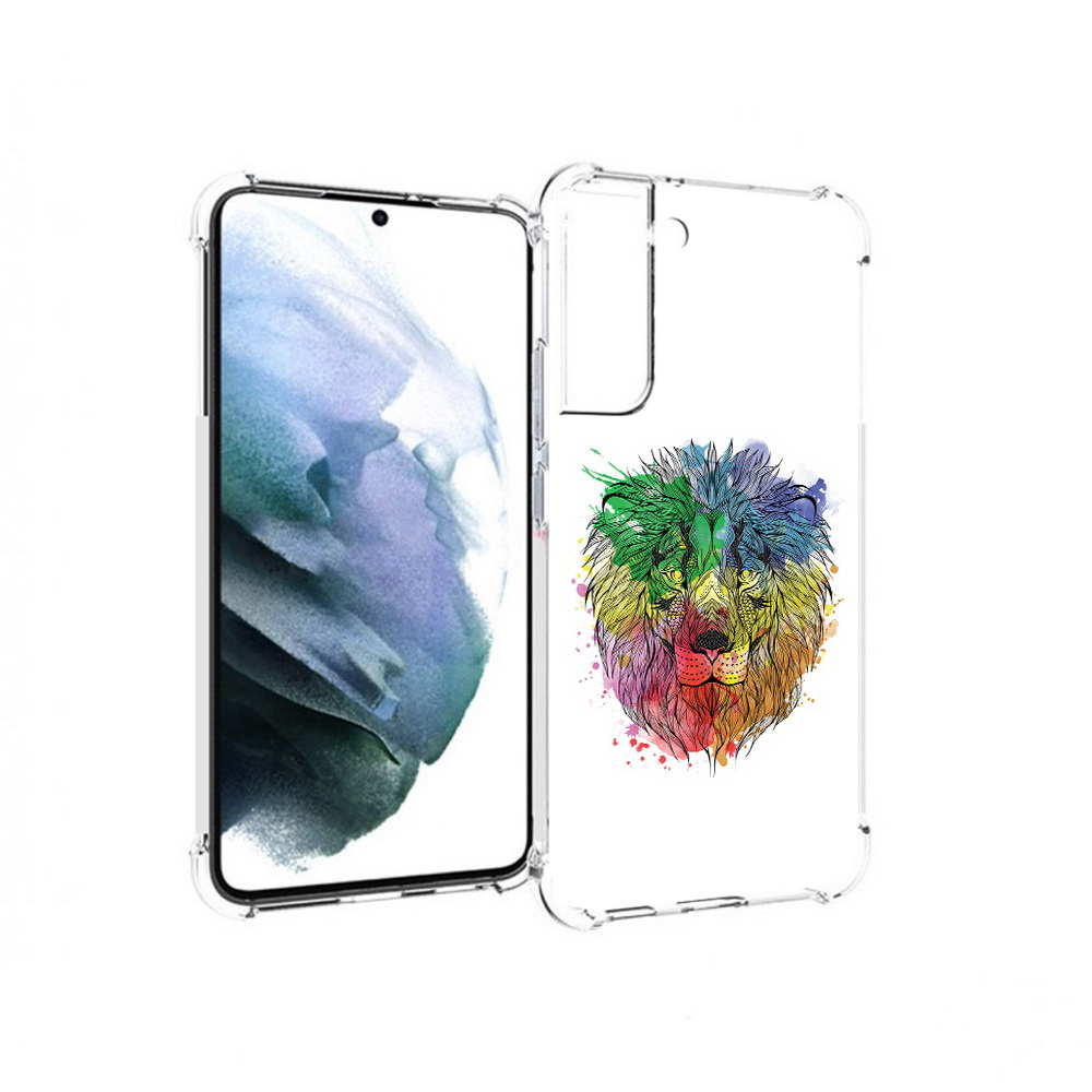 

Чехол MyPads Tocco для Samsung Galaxy S22 Plus разноцветный гордый лев (PT226933.535.573), Прозрачный, Tocco