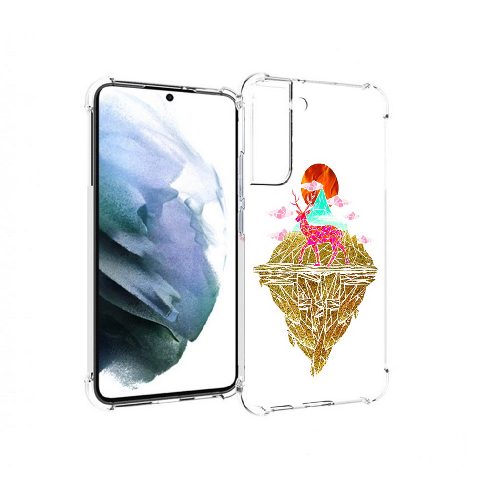 

Чехол MyPads Tocco для Samsung Galaxy S22 Plus розовый олень абстракция (PT226933.535.586), Прозрачный, Tocco