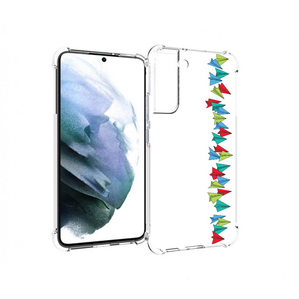

Чехол MyPads Tocco для Samsung Galaxy S22 Plus самолетики из листочков (PT226933.535.593), Прозрачный, Tocco