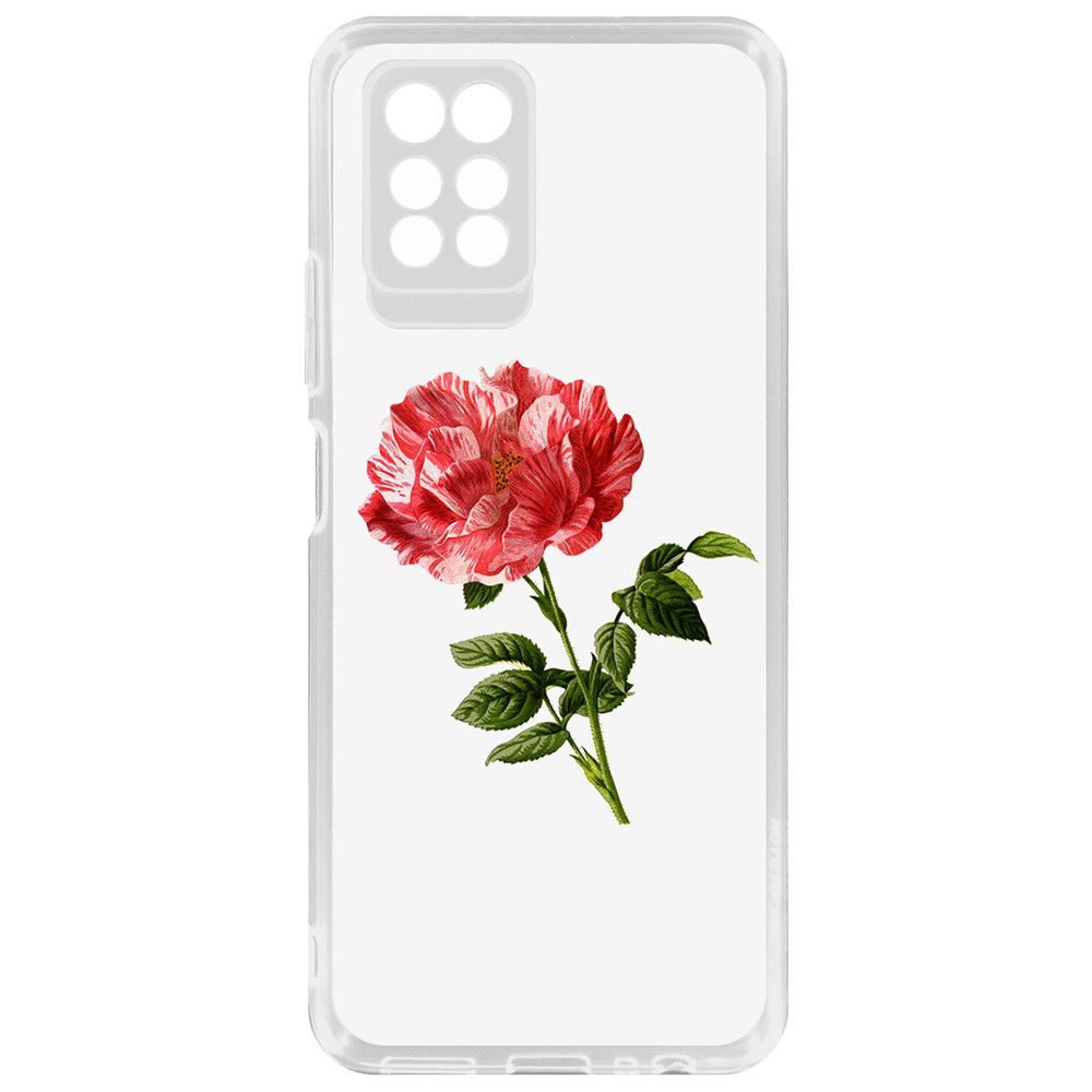 Чехол-накладка Рисованная роза для INFINIX Note 10 Pro