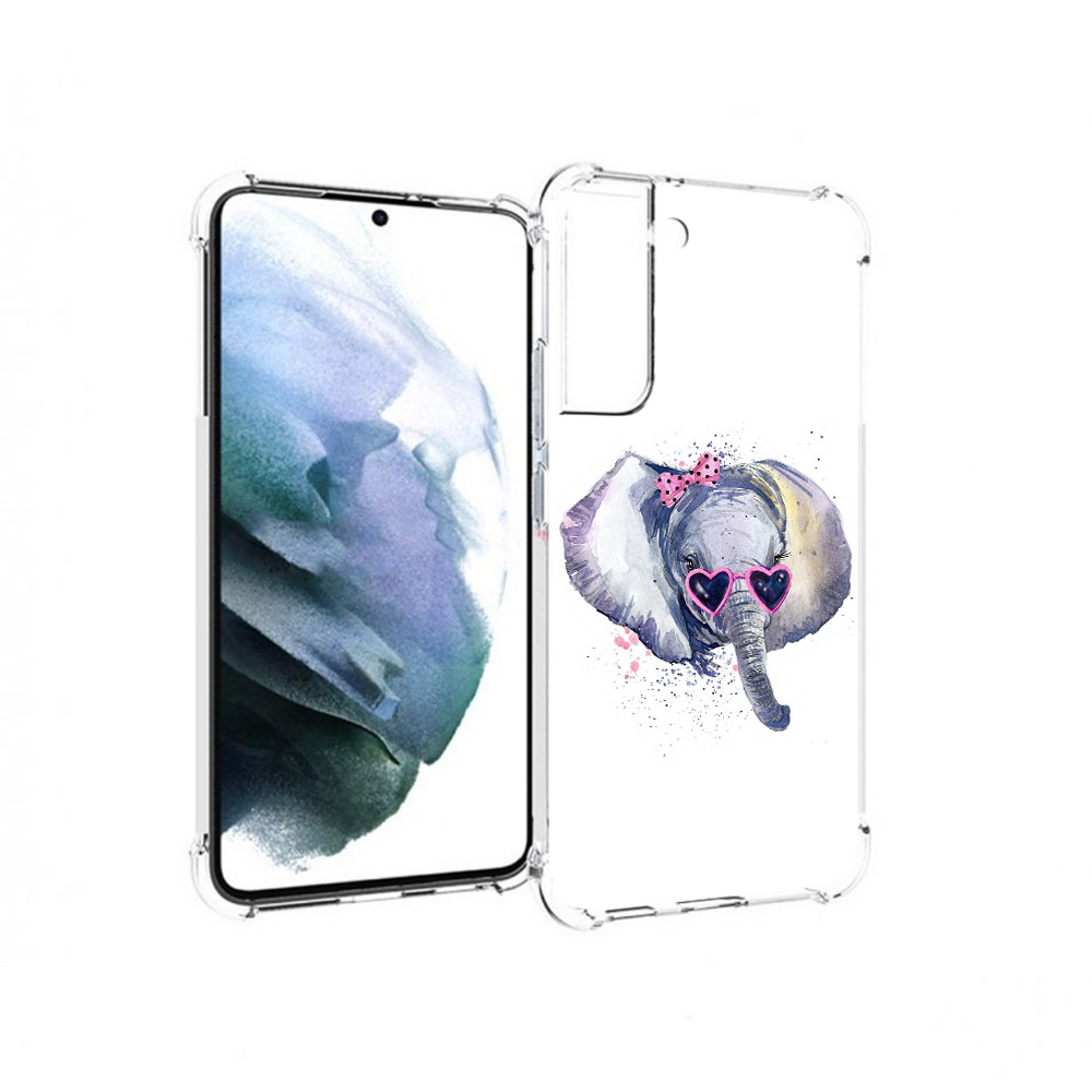 

Чехол MyPads Tocco для Samsung Galaxy S22 Plus слоник в очках (PT226933.535.608), Прозрачный, Tocco