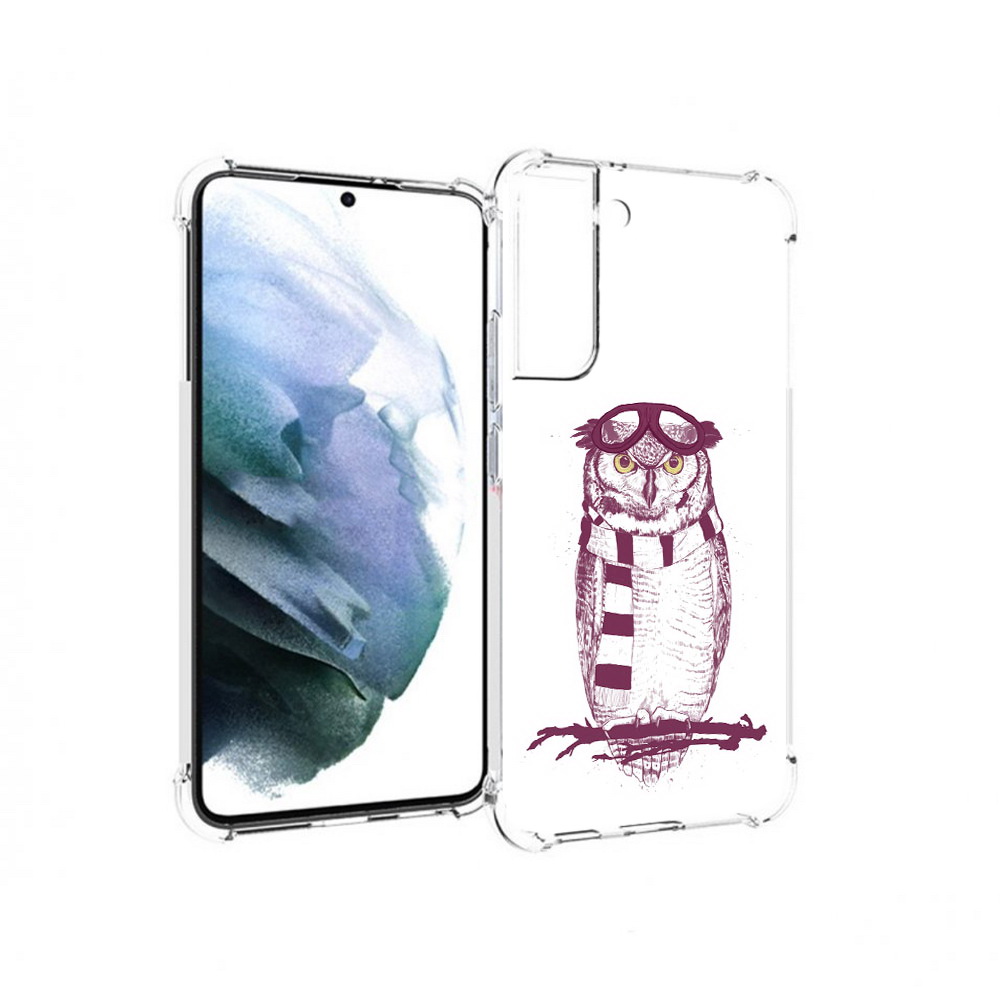

Чехол MyPads Tocco для Samsung Galaxy S22 Plus сова-летчик (PT226933.535.612), Прозрачный, Tocco
