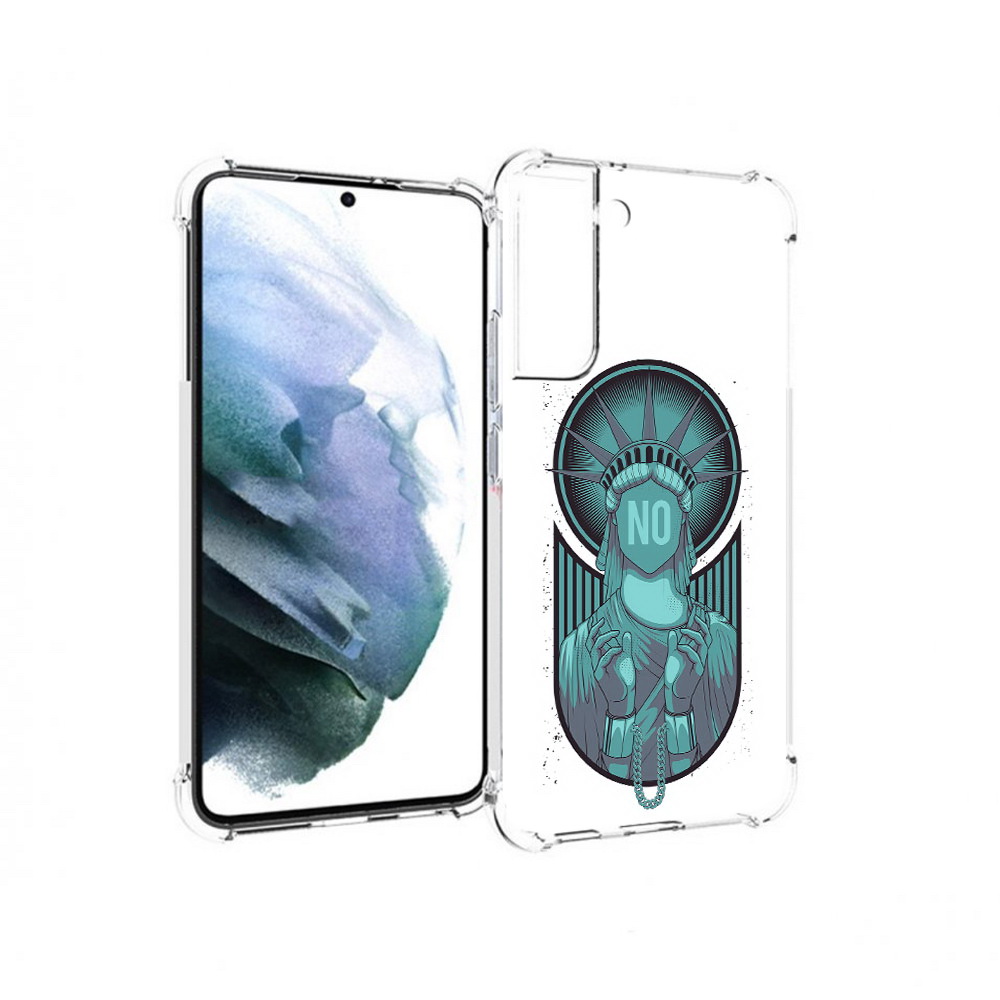 

Чехол MyPads Tocco для Samsung Galaxy S22 Plus статуя свободы зеленый (PT226933.535.623), Прозрачный, Tocco