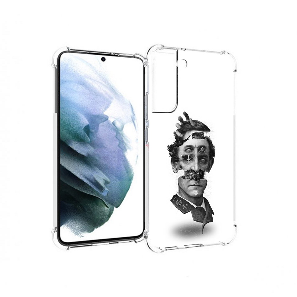 

Чехол MyPads Tocco для Samsung Galaxy S22 Plus страшное лицо абстракция (PT226933.535.628), Прозрачный, Tocco