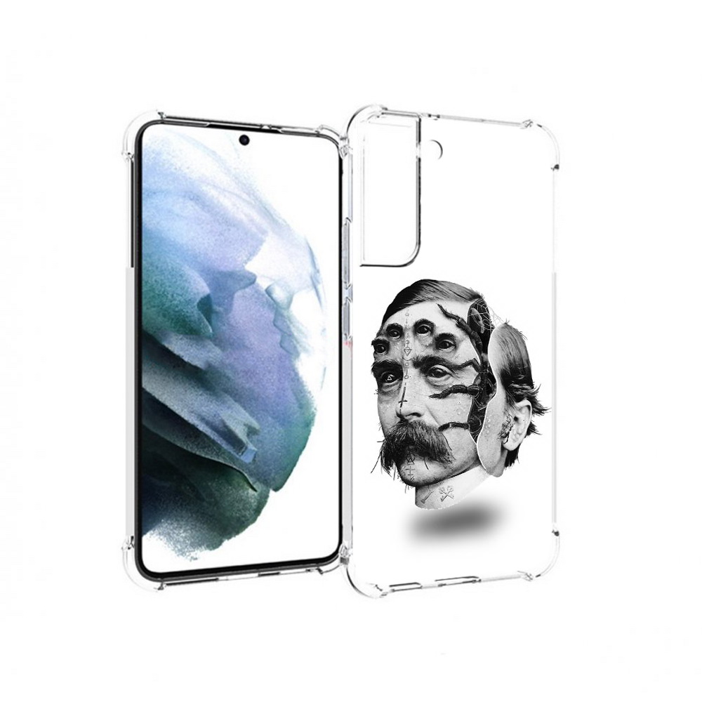 

Чехол MyPads Tocco для Samsung Galaxy S22 Plus страшное лицо мужчины (PT226933.535.629), Прозрачный, Tocco