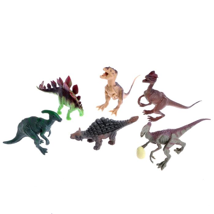 Набор динозавров Юрский период, 6 фигурок