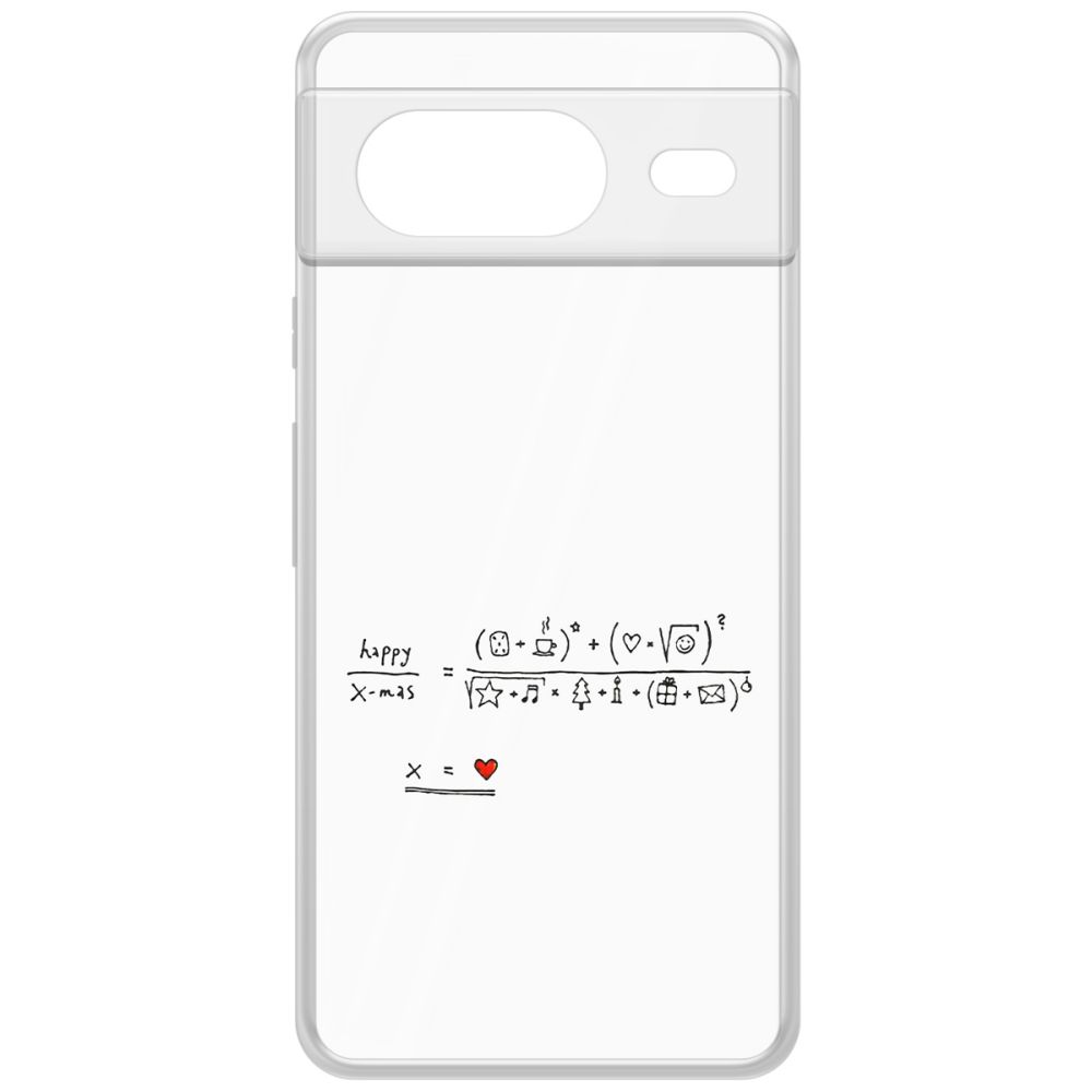 

Чехол-накладка Krutoff Clear Case Праздничная формула для GOOGLE Pixel 8, Прозрачный