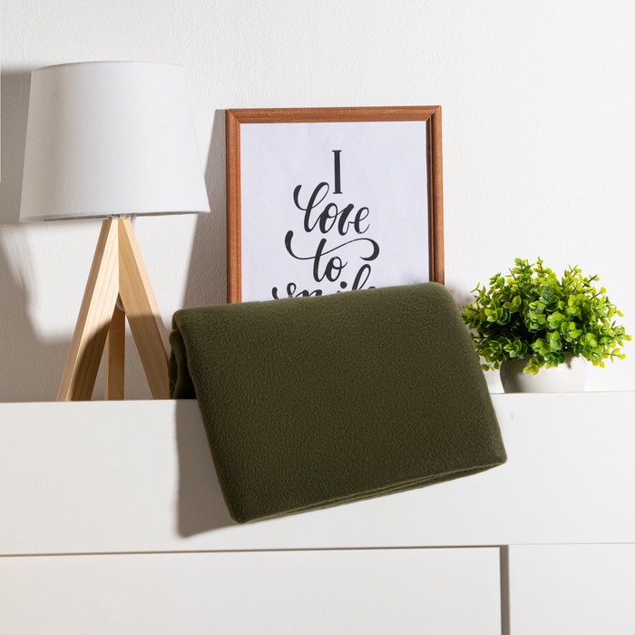 

Плед Экономь и Я 4785054 1,5-спальный, флис, темно-зеленый