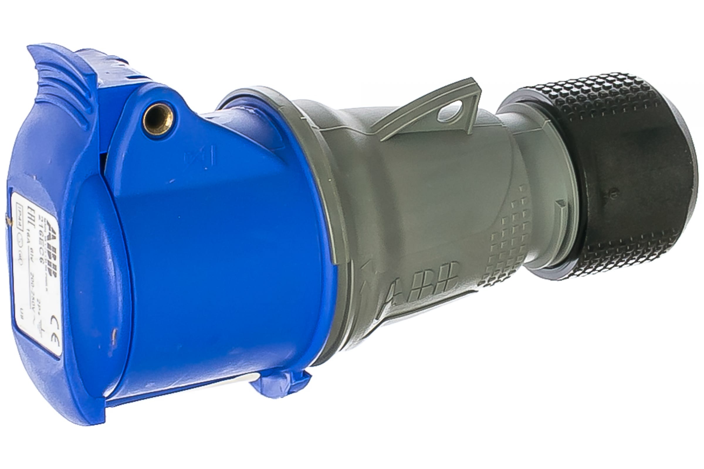 

ABB Розетка кабельная 16А 2Р+E IР44 переносная 250В Easy&Safe 2CMA102003R1000