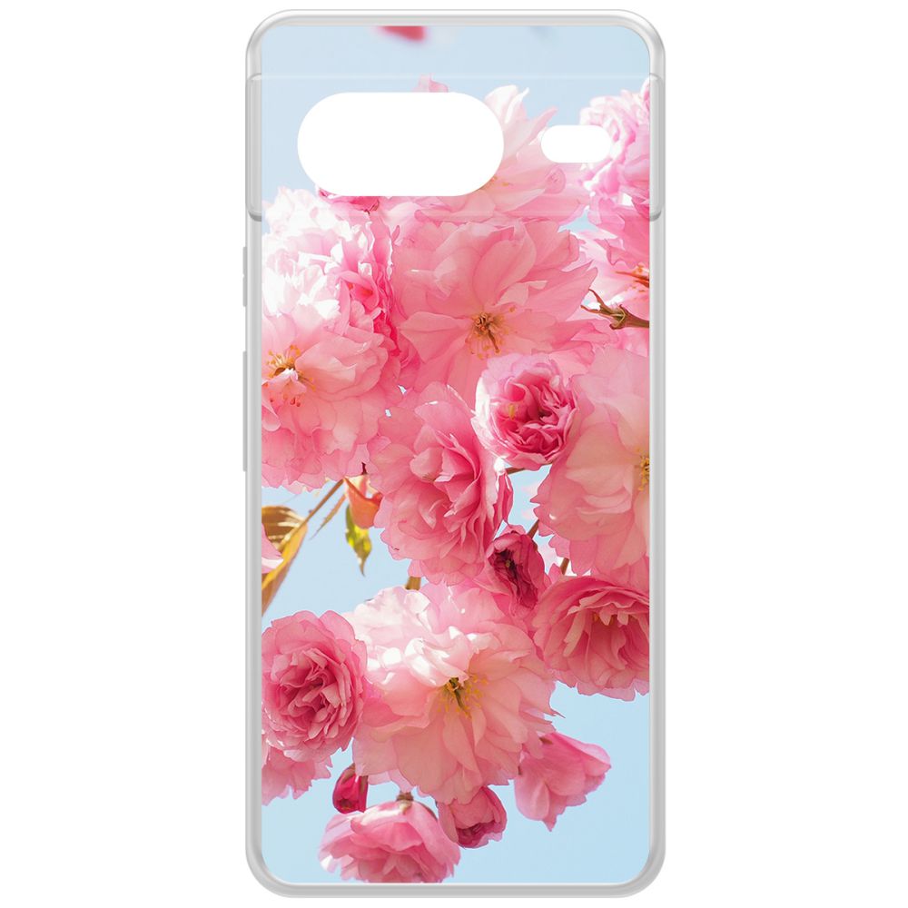 

Чехол-накладка Krutoff Clear Case Сакура для GOOGLE Pixel 8, Прозрачный