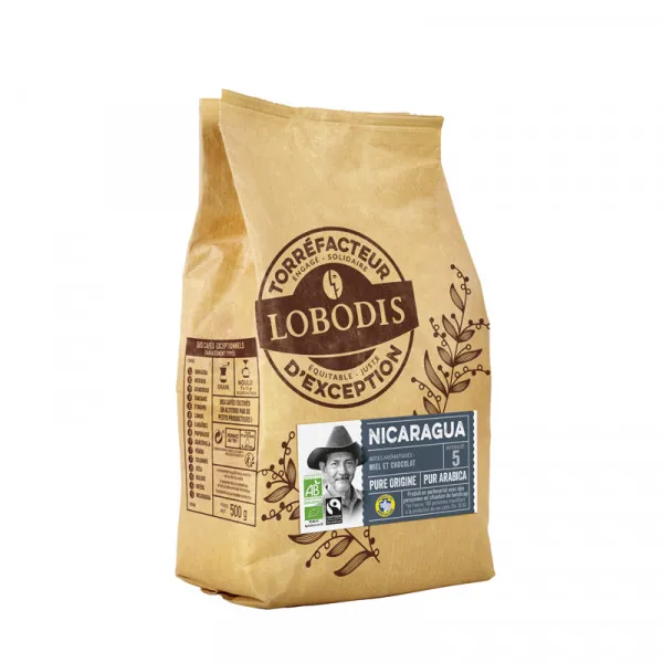 

Кофе в зернах LOBODIS NICARAGUA TEPEYAC натуральный жареный 1 кг, NICARAGUA TEPEYAC (Лободис Никарагуа Tepeyac) натуральный жареный, 1 кг