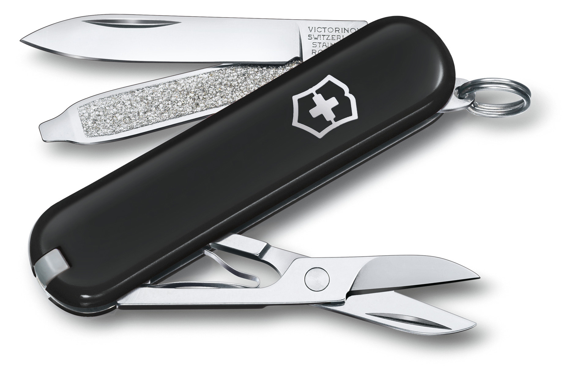 фото Нож перочинный victorinox classic dark illusion (0.6223.3g) 58мм 7функц. черный карт.короб