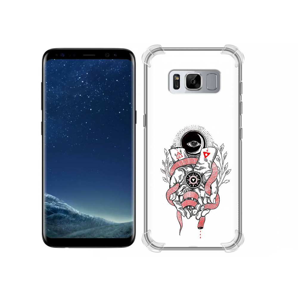 

Чехол MyPads Tocco для Samsung Galaxy S8 абстрация связанные руки (PT62300.601.213), Прозрачный, Tocco