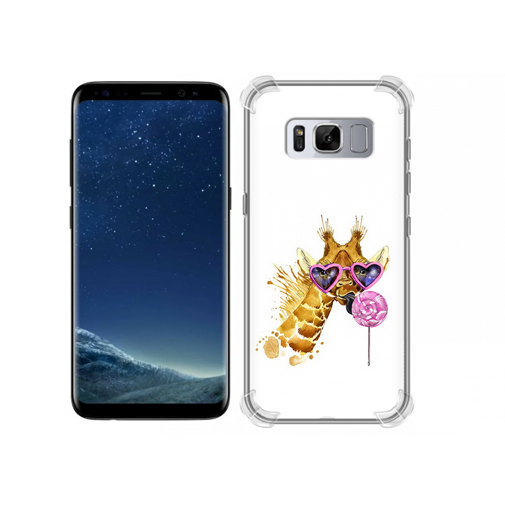 

Чехол MyPads Tocco для Samsung Galaxy S8 акварельный жираф (PT62300.601.217), Прозрачный, Tocco