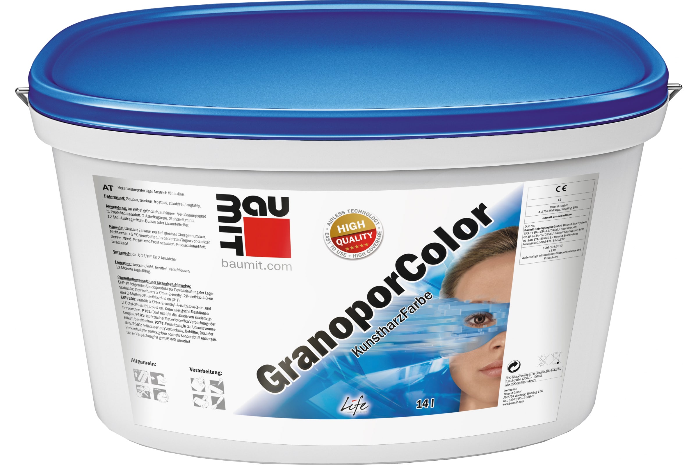 

Baumit фасадная краска GranoporColor GMWF 14 л (22,4 кг) Россия 4612741800519
