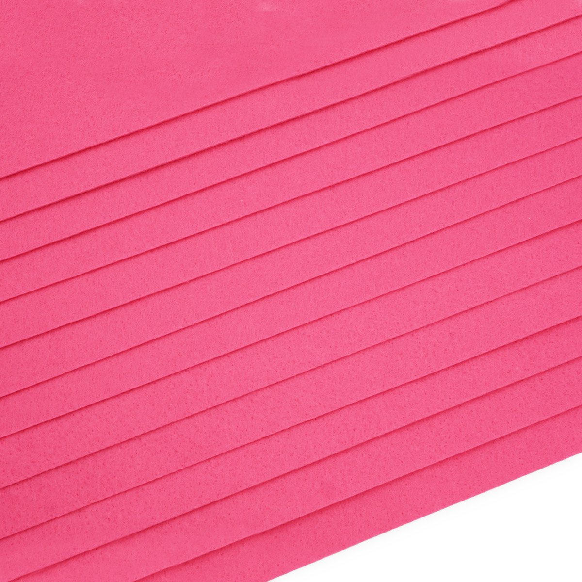 Фетр листовой жесткий Astra&Craft 1мм, 160г, 20х30см, 12шт (AF814 ярко-розовый)