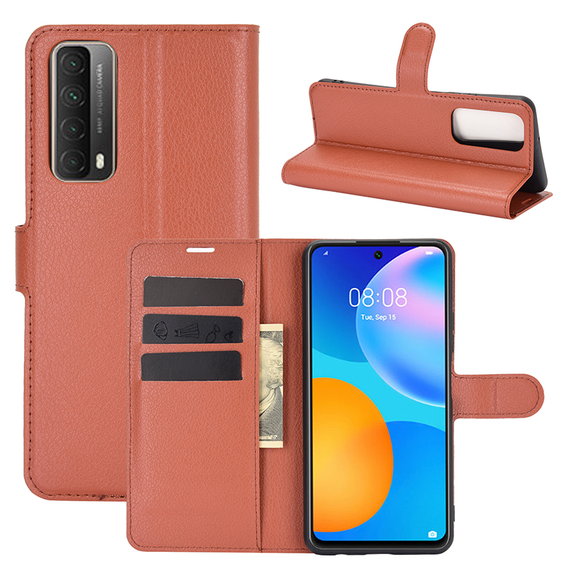

Чехол-книжка PRESTIGE с функцией подставки для Huawei P Smart 2021 (коричневый)