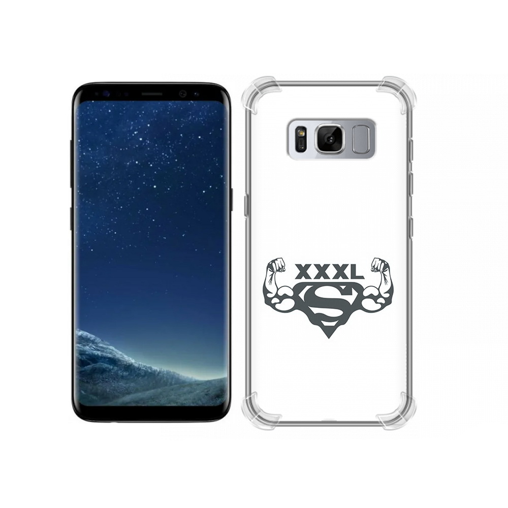 

Чехол MyPads Tocco для Samsung Galaxy S8 бодибилдинг супермен (PT62300.601.237), Прозрачный, Tocco