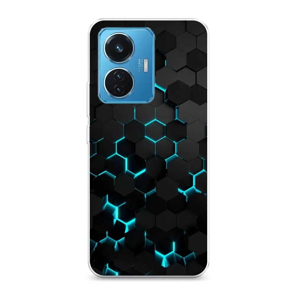 

Чехол Awog "Соты бирюзовые" для Vivo T1 44W, Разноцветный, 267150-3