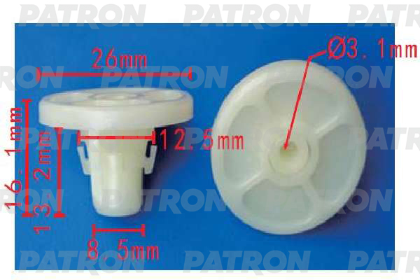 

Клипса Пластмассовая PATRON p371519